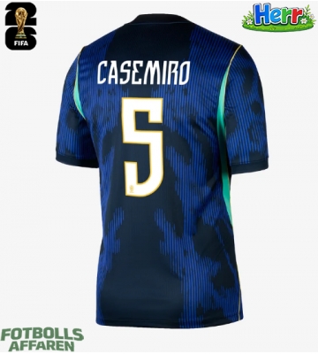 Brasilien Casemiro #5 Bortatröja VM 2026 Kortärmad